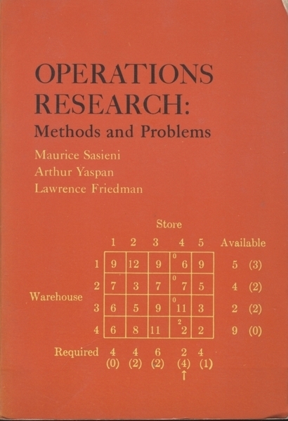 OPERATIONS RESEARCH: METHODS AND PROBLEMS