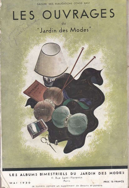 Les Ouvrages du `Jardin des Modes`. Maggio 1930.