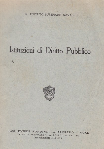 Istituzioni di Diritto Pubblico