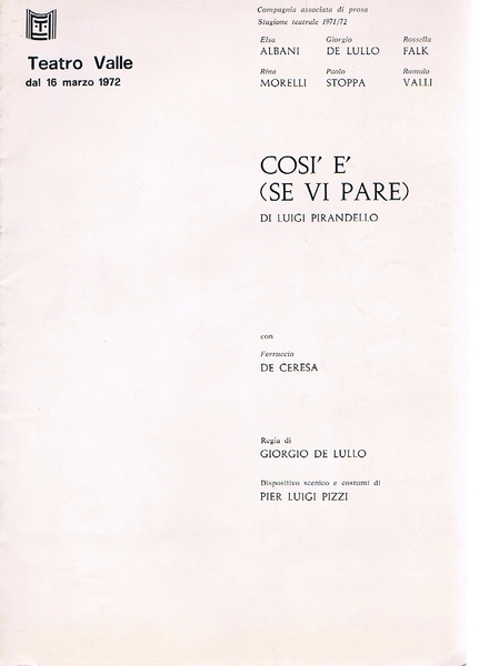 COSI' E' (SE VI PARE)