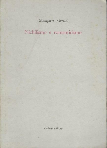 NICHILISMO E ROMANTICISMO