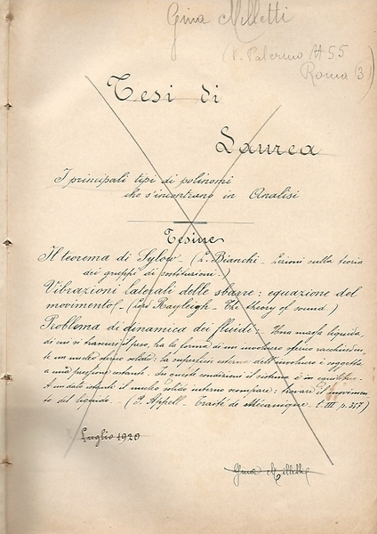 TESI DI LAUREA. I PRINCIPALI TIPI DI POLINOMI CHE S'INCONTRANO …