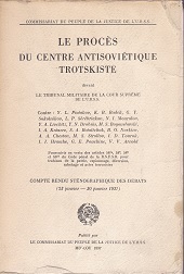 Le procès du Centre Antisoviétique Trotskiste
