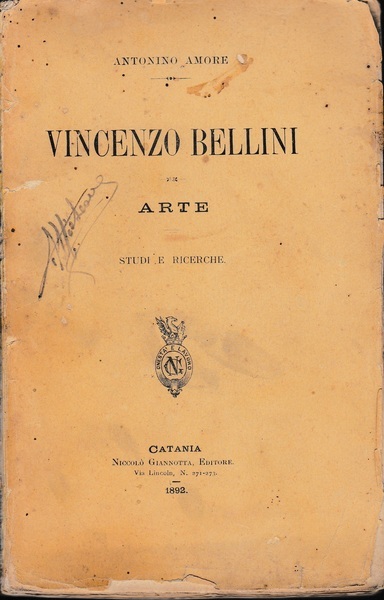 Vincenzo Bellini. Arte. Studi e ricerche