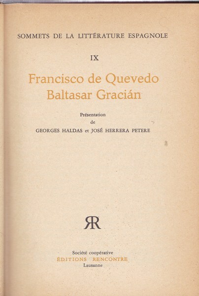 Francisco de Quevedo - Baltasar Gracian