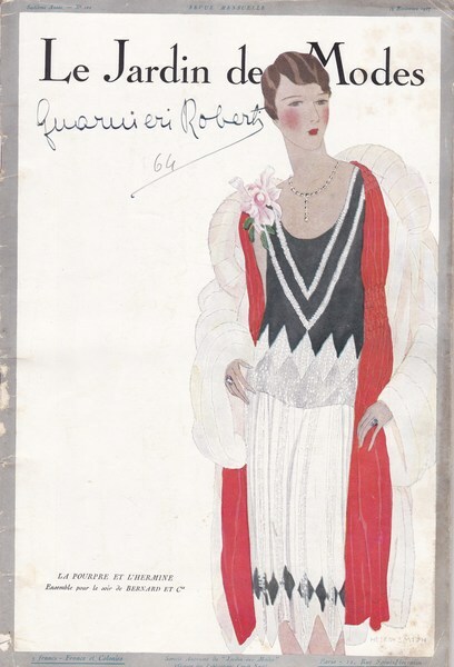 Le Jardin des Modes. Revue mensuelle. N. 100. Novembre 1927