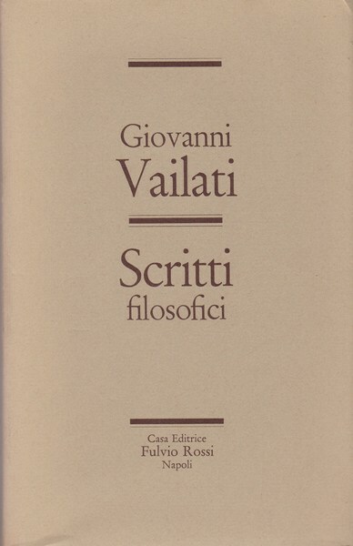 Scritti filosofici