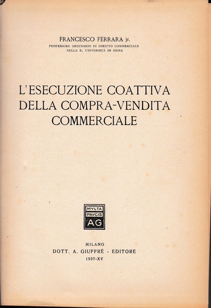 L'esecuzione coattiva della compra-vendita commerciale