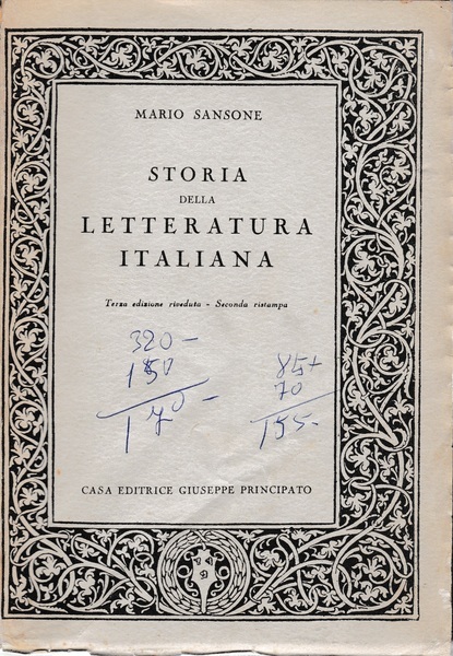 Storia della letteratura italiana