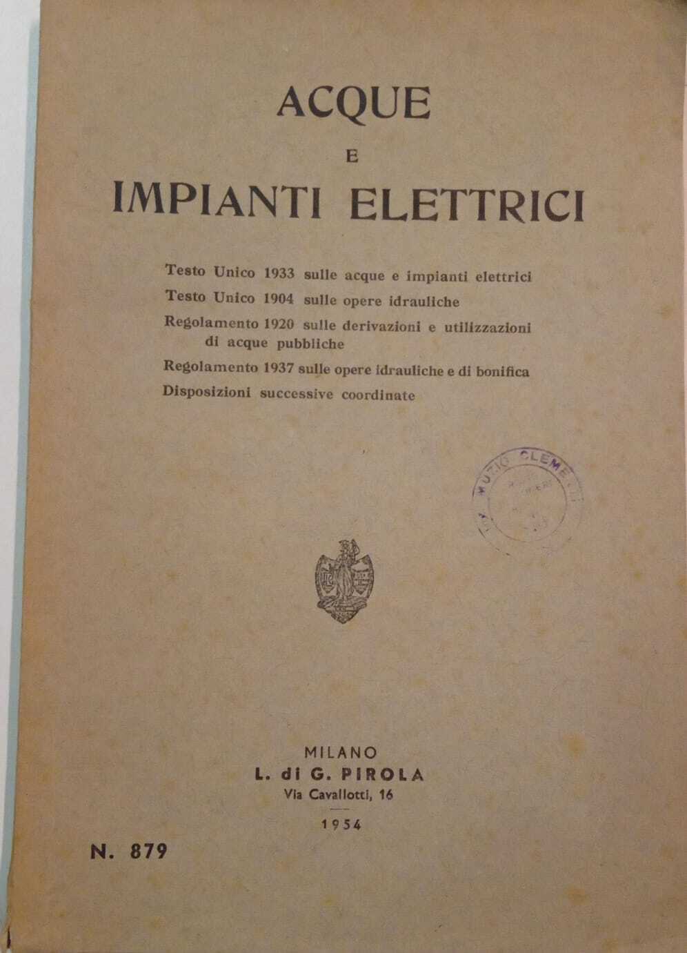 Acque e impianti elettrici