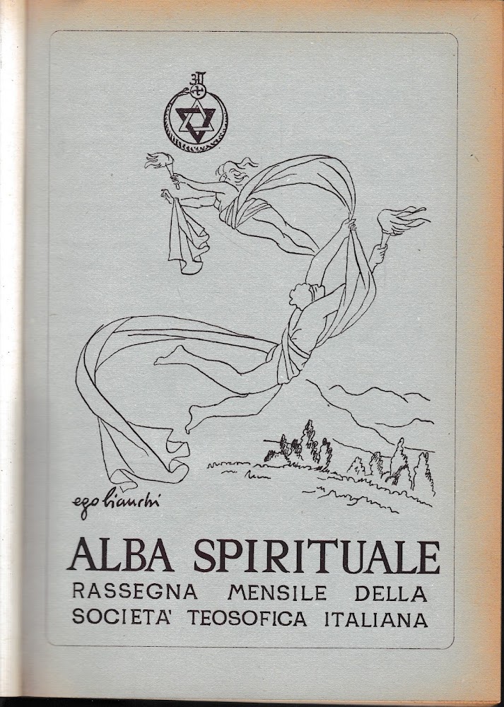 Alba spirituale. Rassegna mensile della Società Teosofica Italiana. anni 1953-1954.