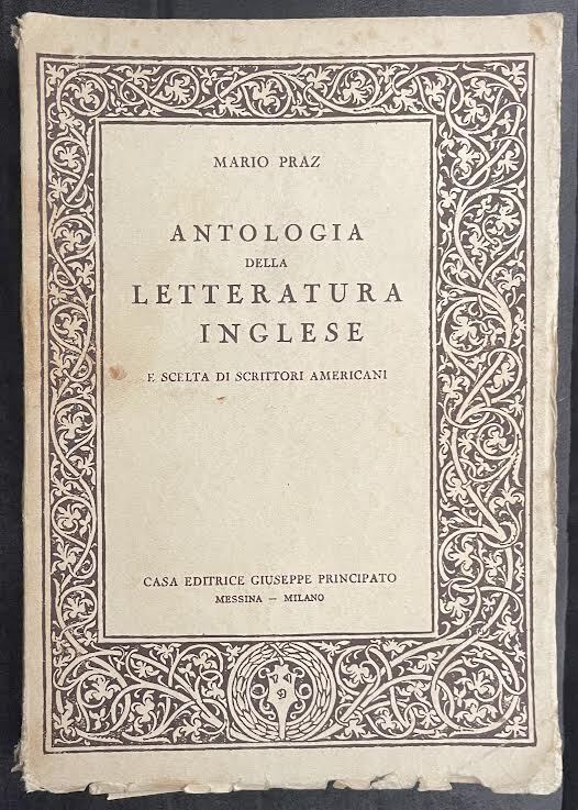 Antologia della letteratura inglese e scelta di scrittori americani