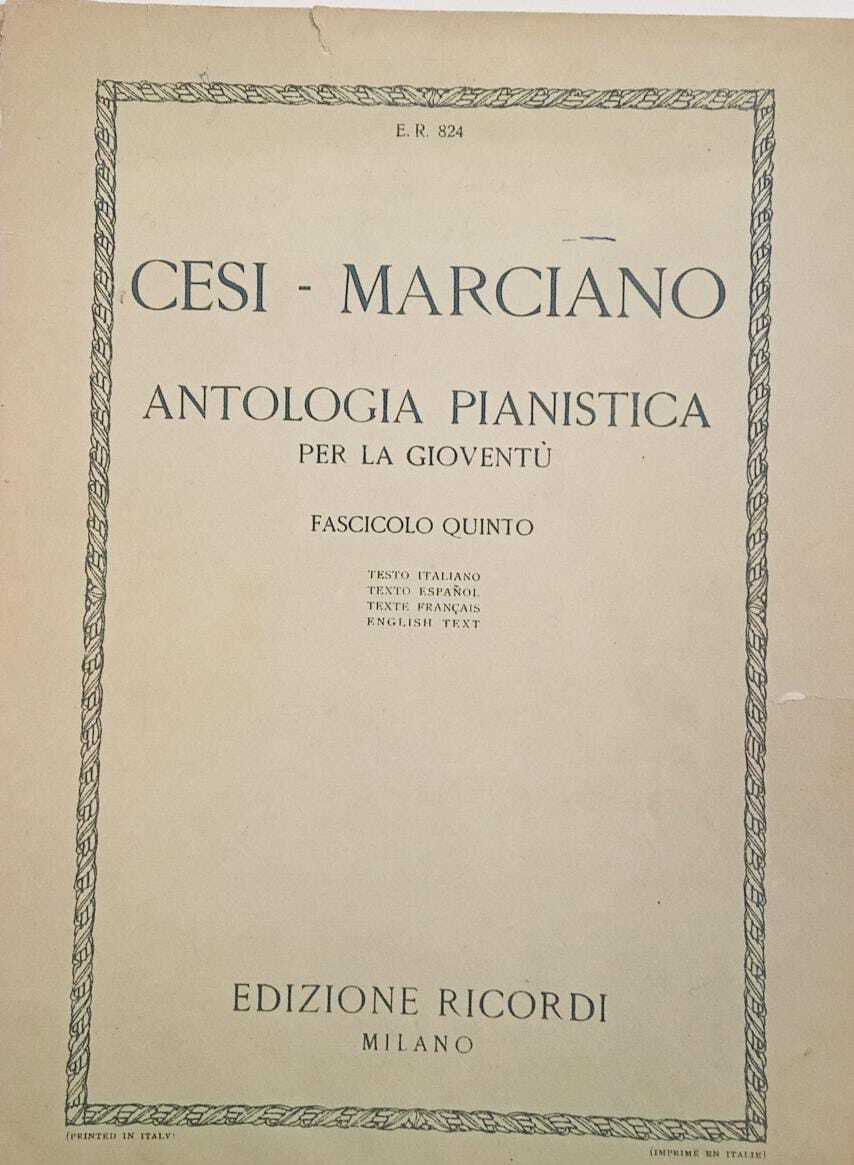 Antologia pianistica per la gioventù (fascicolo quinto)