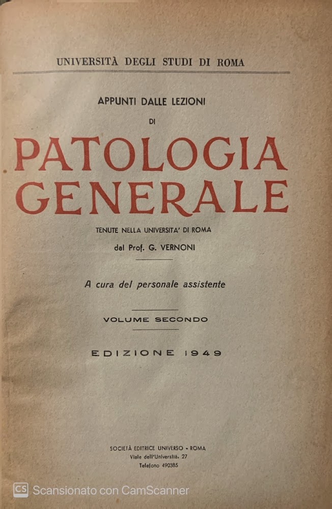 Appunti dalle lezioni di patologia generale. Vol. 2