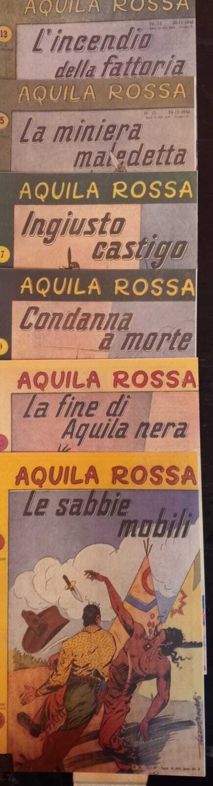 Aquila rossa. Albi nn. 13,15,17,19,21,23. Ristampa anastatica.