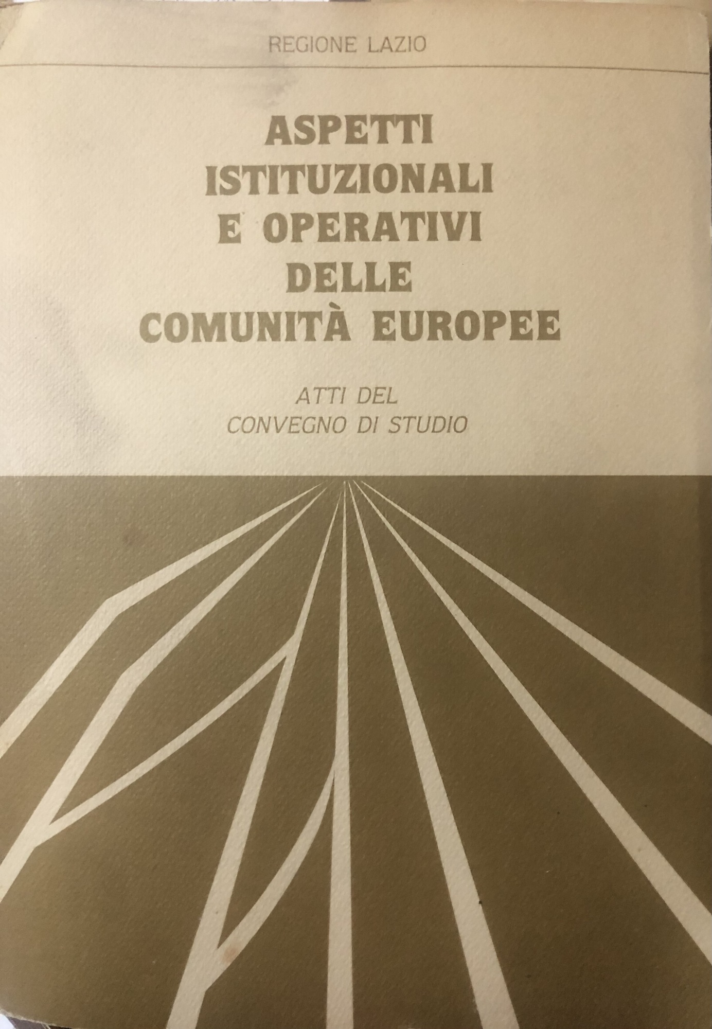 Aspetti istituzionali e operativi delle comunità europee.