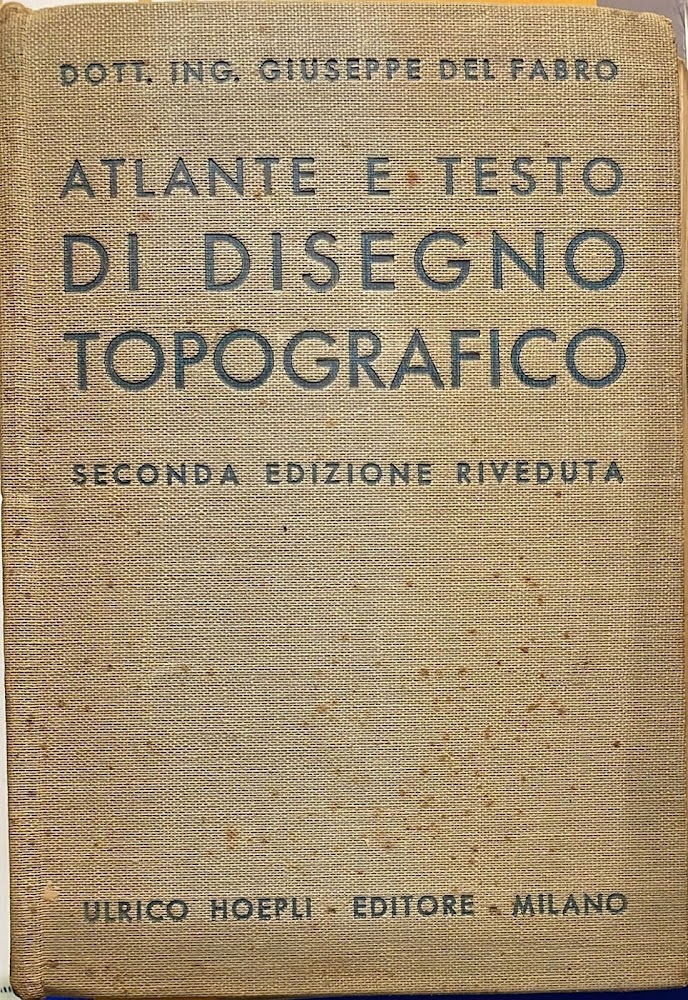 Atlante e testo di disegno topografico