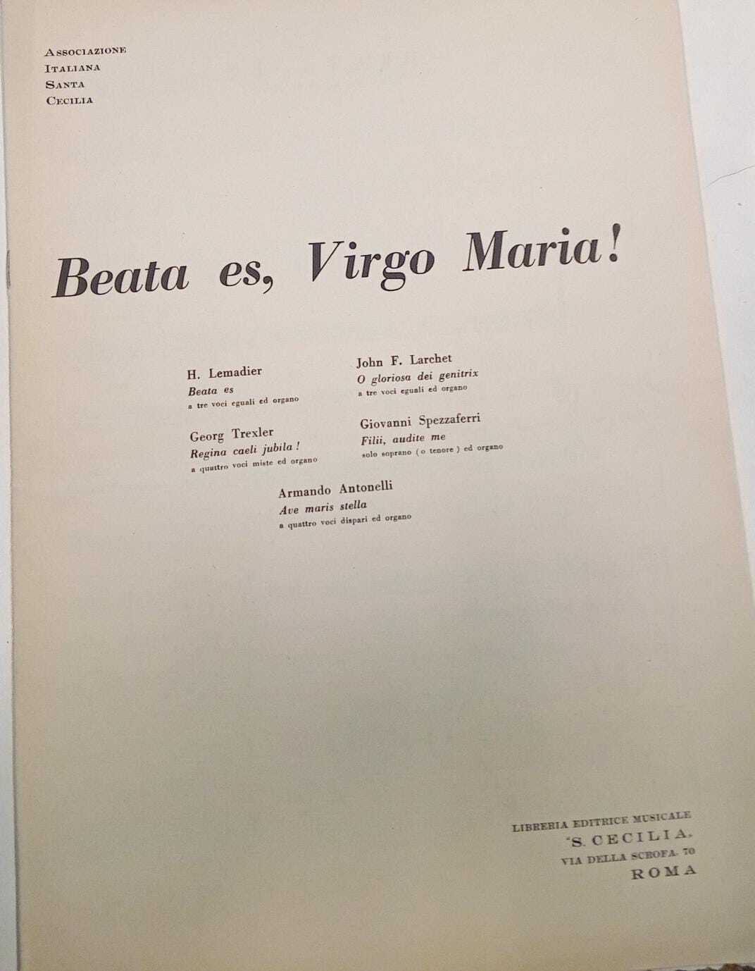 Beata es, Virgo Maria