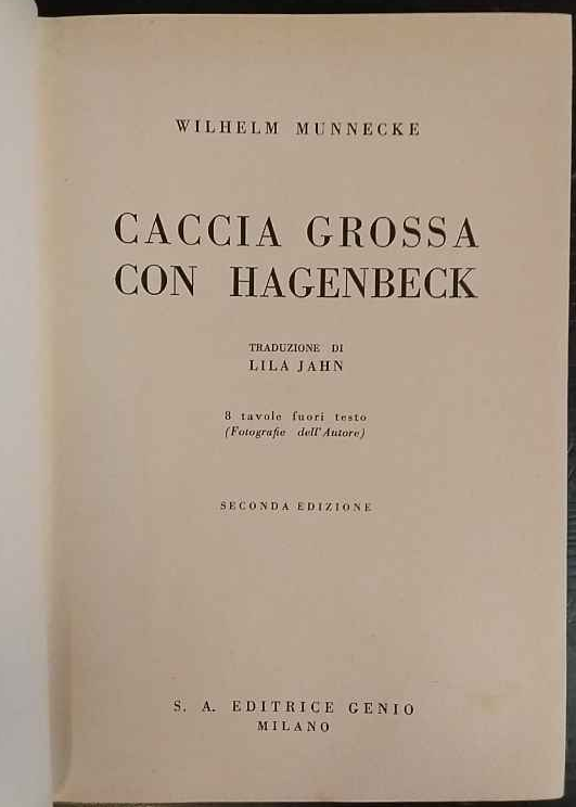 Caccia grossa con Hagenbeck