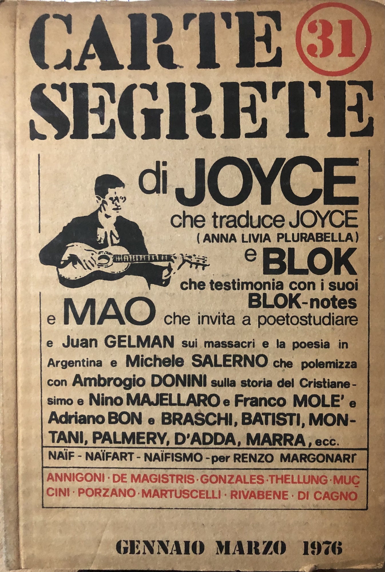 Carte segrete di Joyce e Blok e Mao n.31