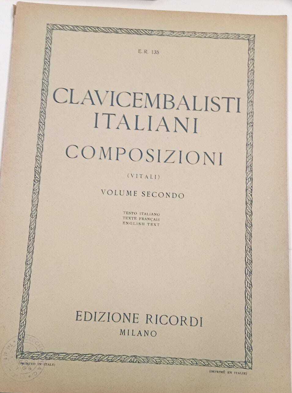 Clavicembalisti italiani. Composizioni (volumi)