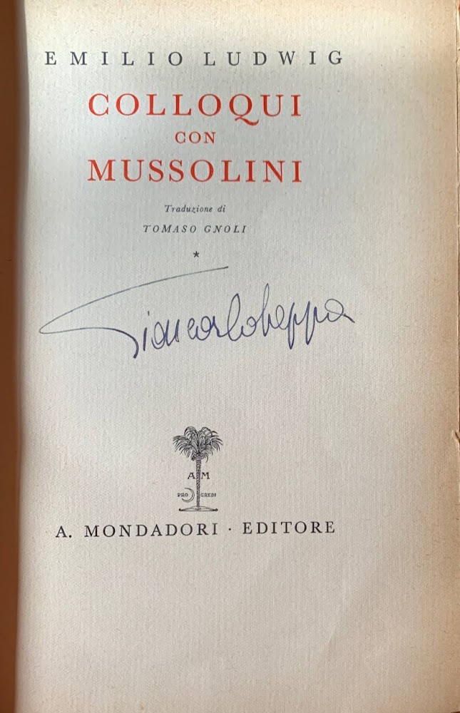 Colloqui con Mussolini