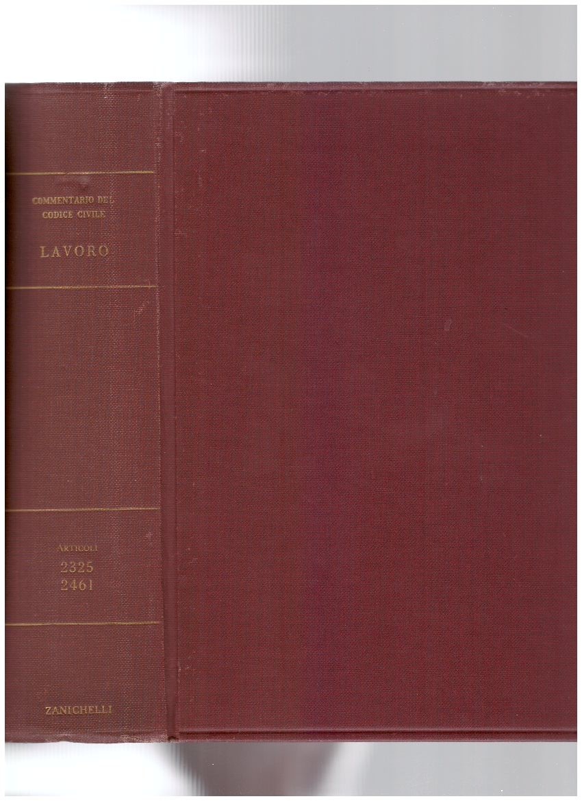 Commentario del Codice Civile Libro V - Del Lavoro Società …