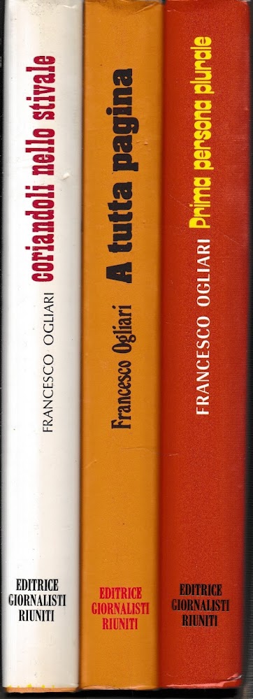 Coriandoli nello stivale. A tutta pagina. Prima persona plurale. Tre …