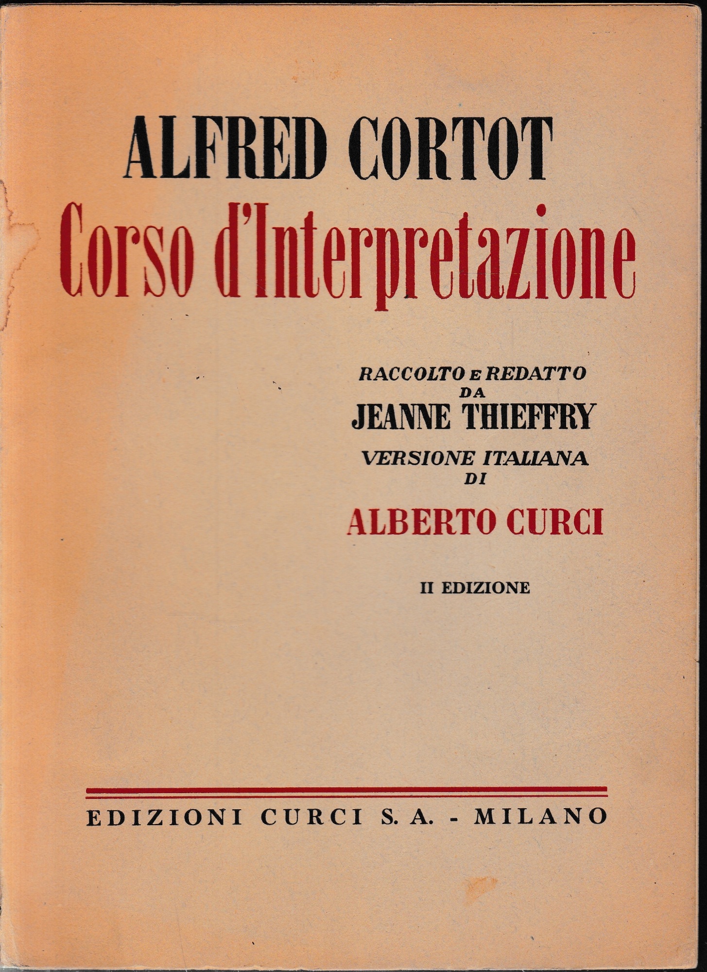 Corso D'Interpretazione.