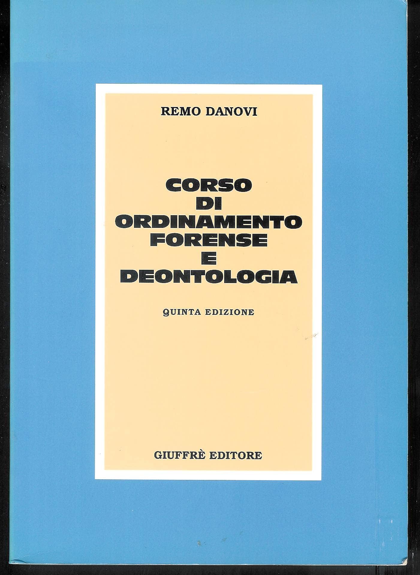 Corso di ordinamento forense e deontologia