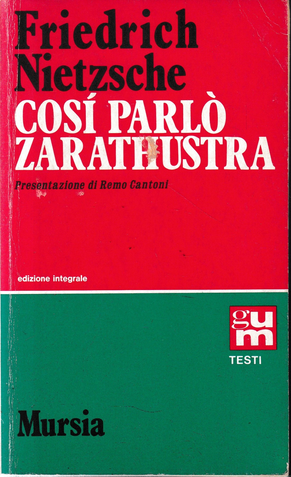Così parlò Zarathustra.