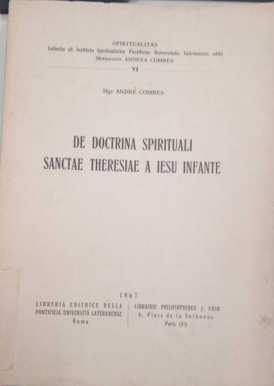 De doctrina spirituali Sanctae Theresiae a Iesu infante
