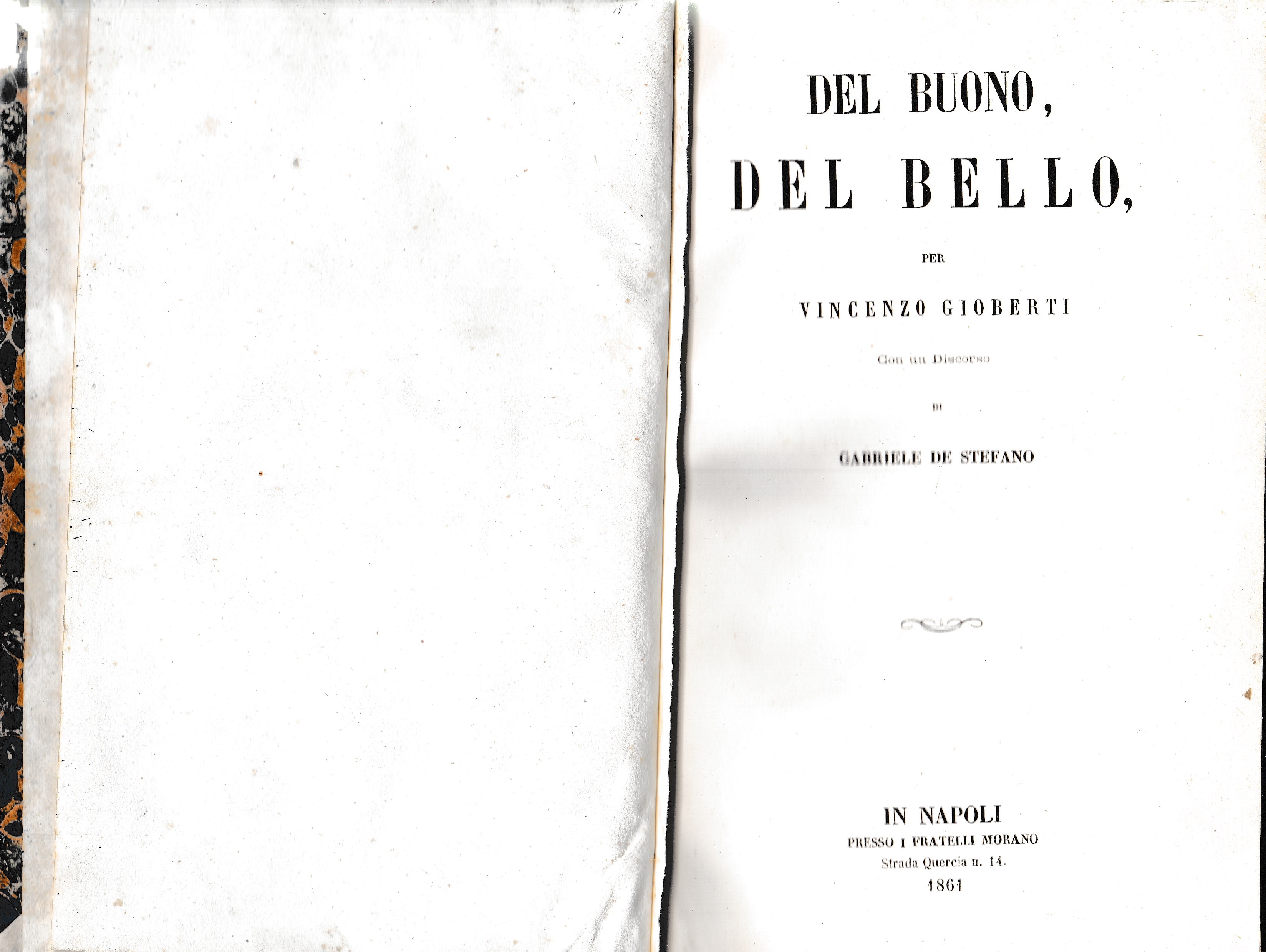 Del buono, del bello. Con discorso di G. De Stefano