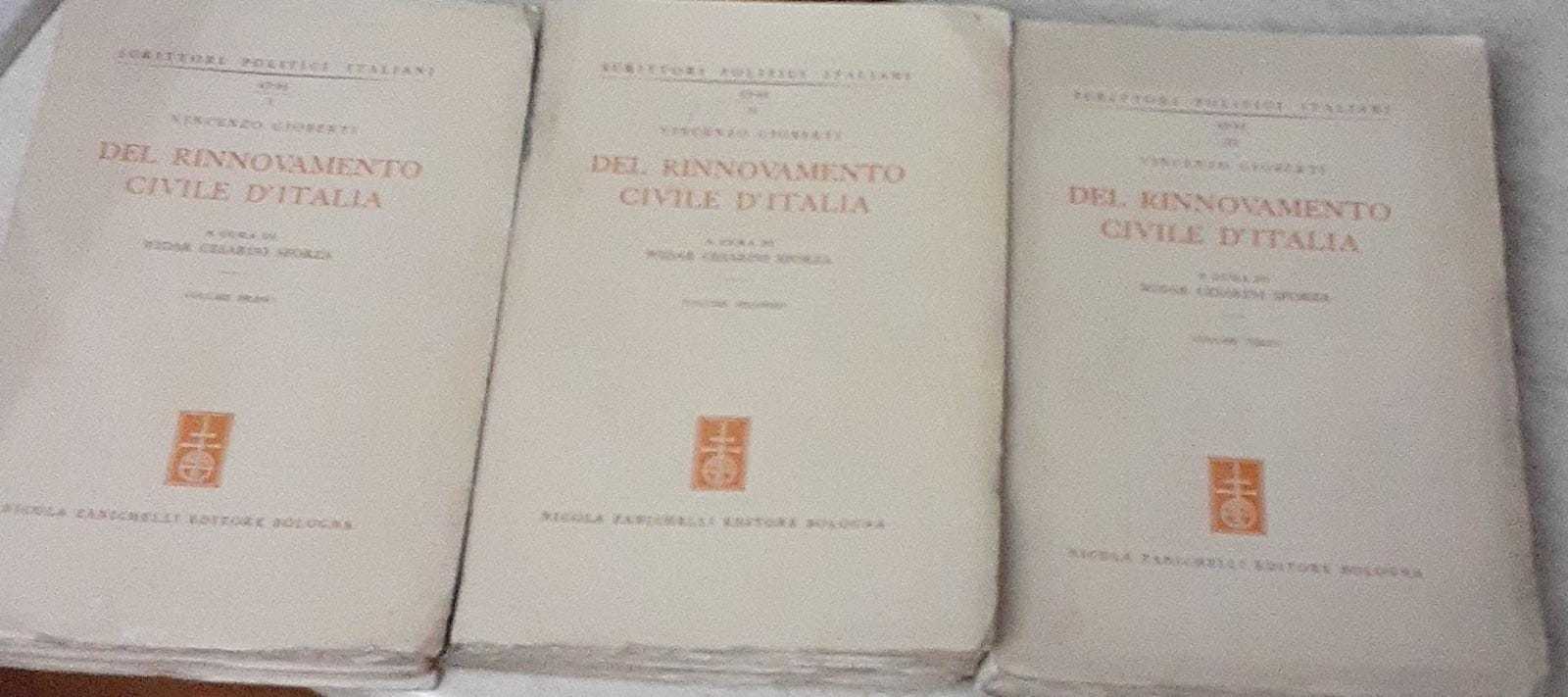 Del rinnovamento civile d'Italia (3 Volumi)
