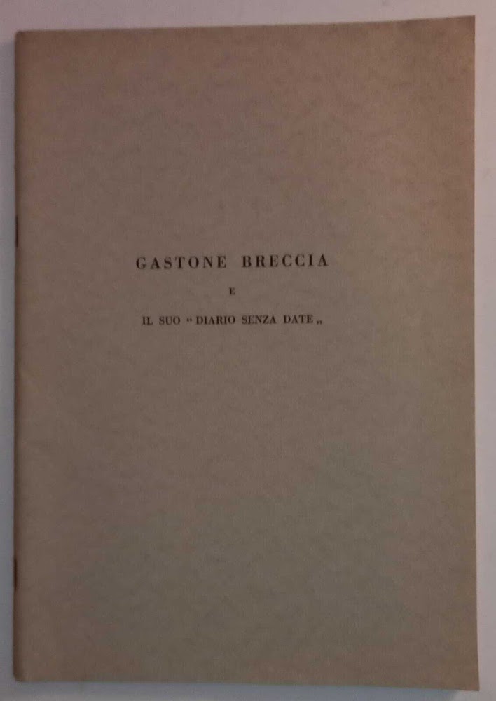 Diario senza date.