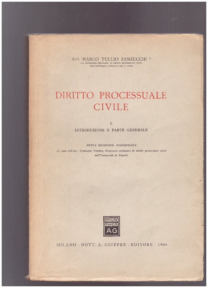 Diritto processuale civile Volume I Introduzione e parte generale