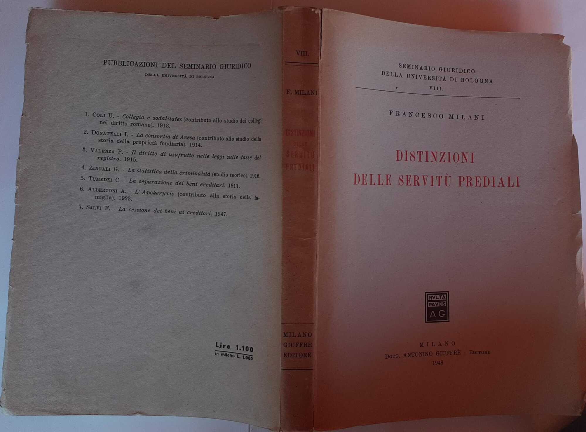 Distinzioni delle servitù prediali