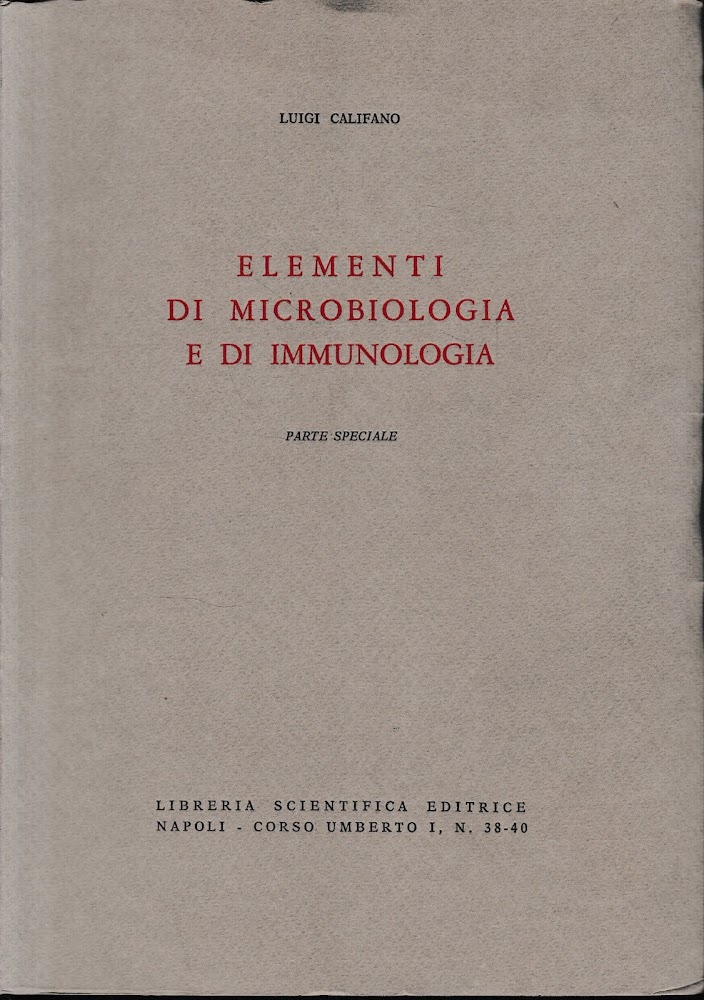 Elementi di microbiologia e di immunologia. Parte speciale
