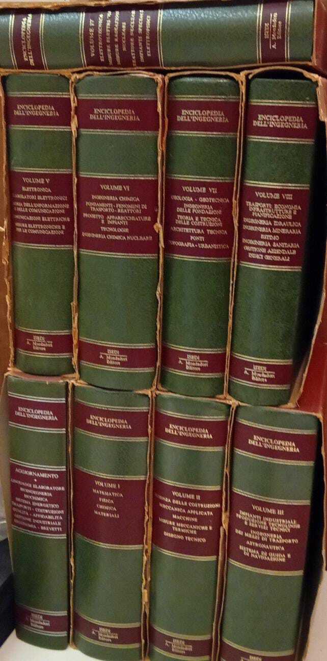Enciclopedia dell'ingegneria. 9 VOLUMI.