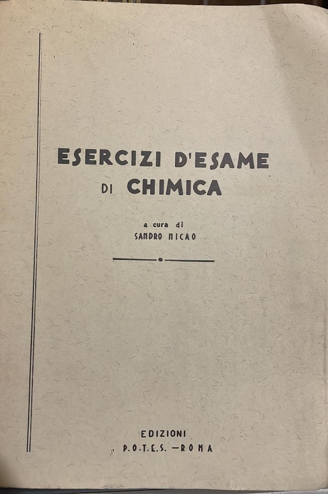 Esercizi d'esame di chimica