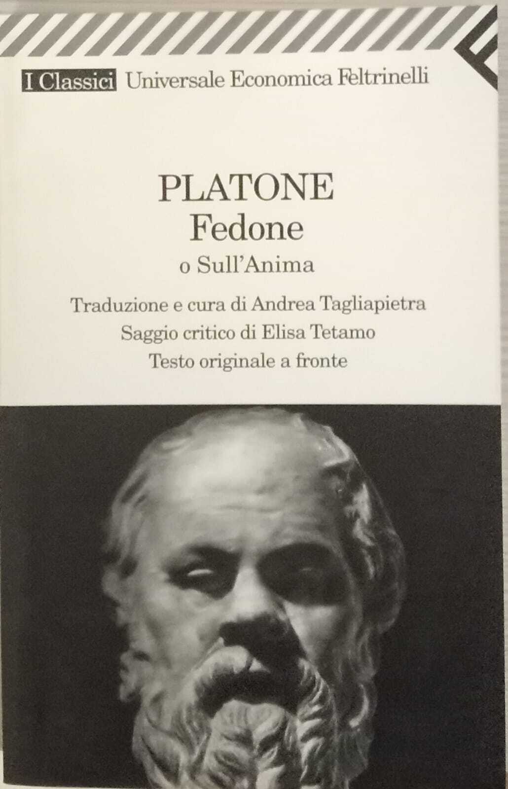 Fedone o sull'anima. Testo originale a fronte.