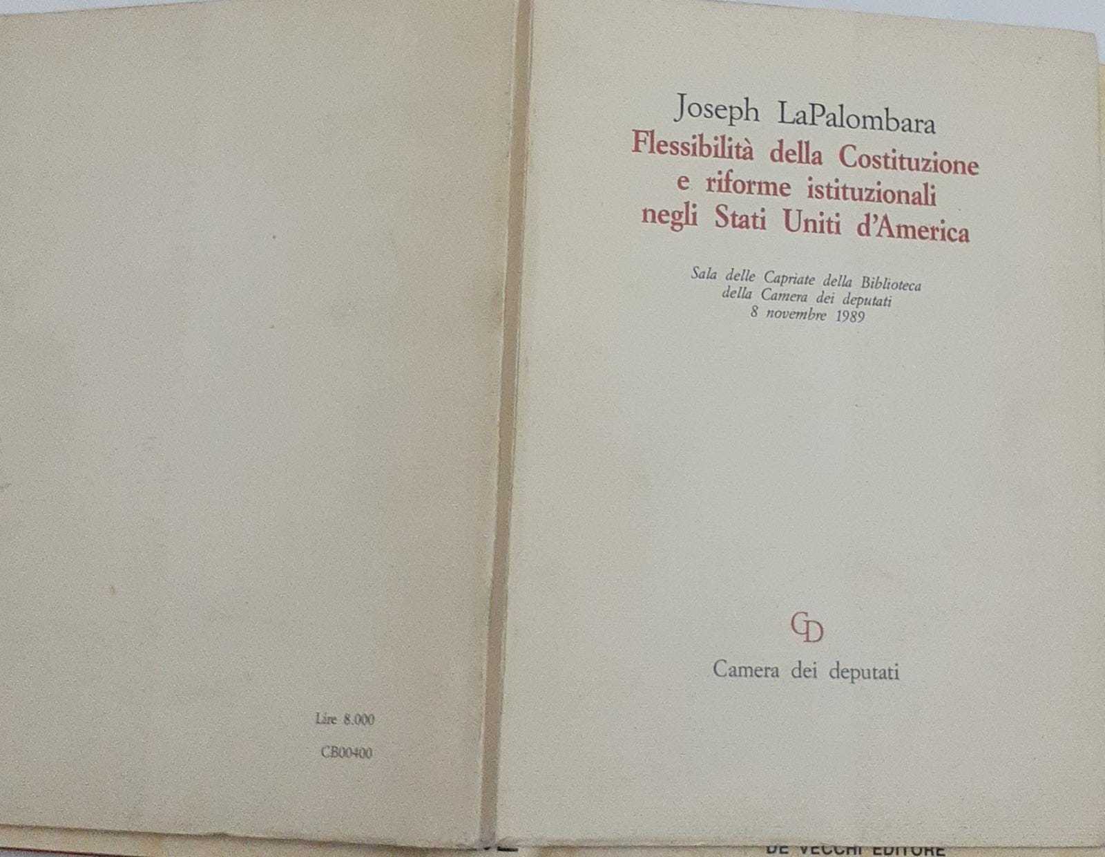Flessibilita' della Costituzione e riforme istituzionali negli Stati Uniti d'America