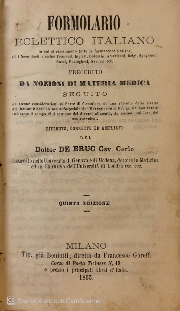 Formolario eclettico italiano