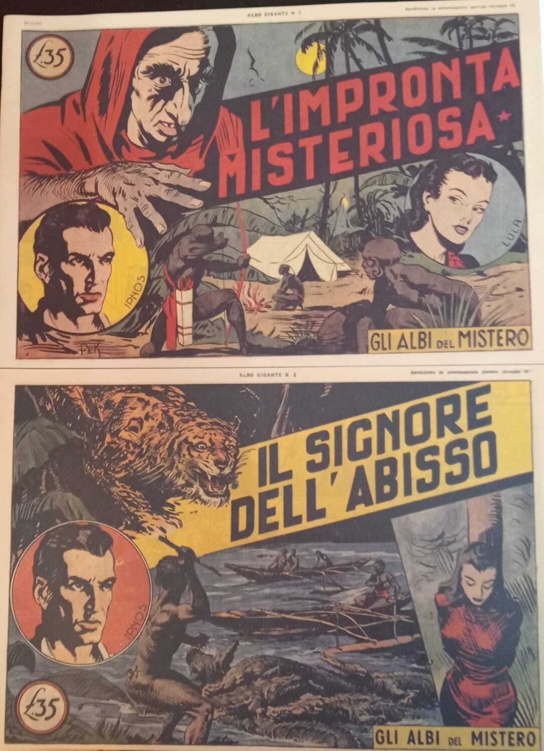 Gli Albi del Mistero. Ipnos. Serie completa 1/5. Ristampa anastatica.