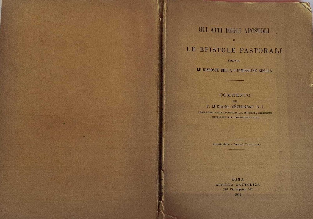 Gli atti degli apostoli e le epistole pastorali secondo le …