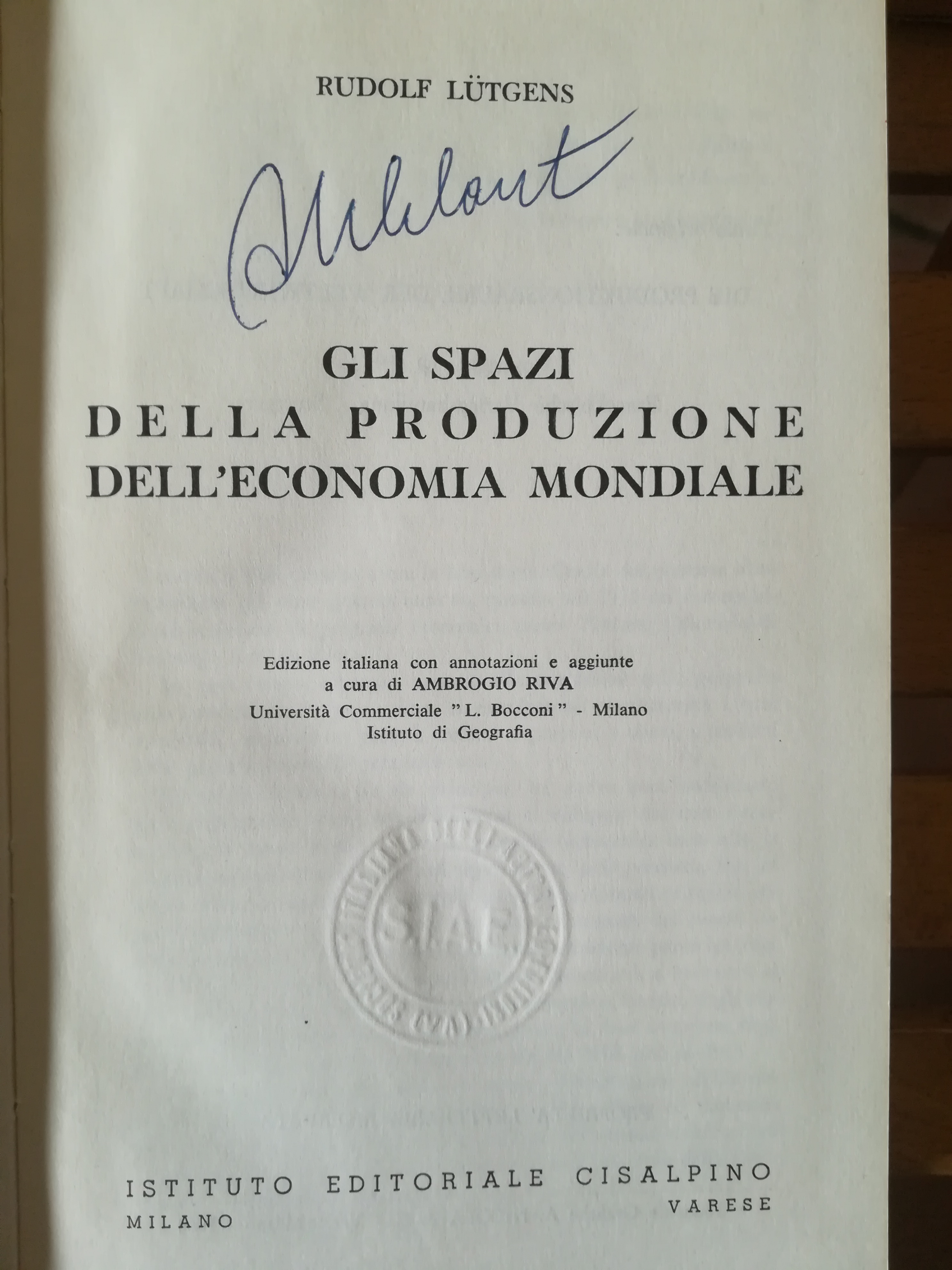 Gli spazi della produzione dell'economia mondiale