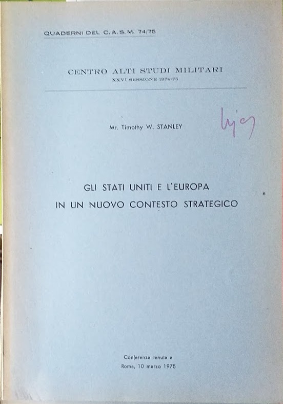 Gli Stati uniti e l'Europa in un nuovo contesto strategico