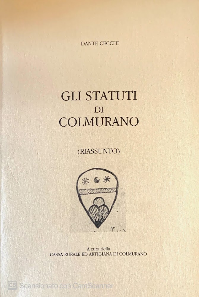 Gli statuti di Colmurano (Riassunto)