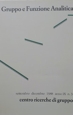 Gruppo e funzione analitica. Settembre - dicembre 1988 - anno …