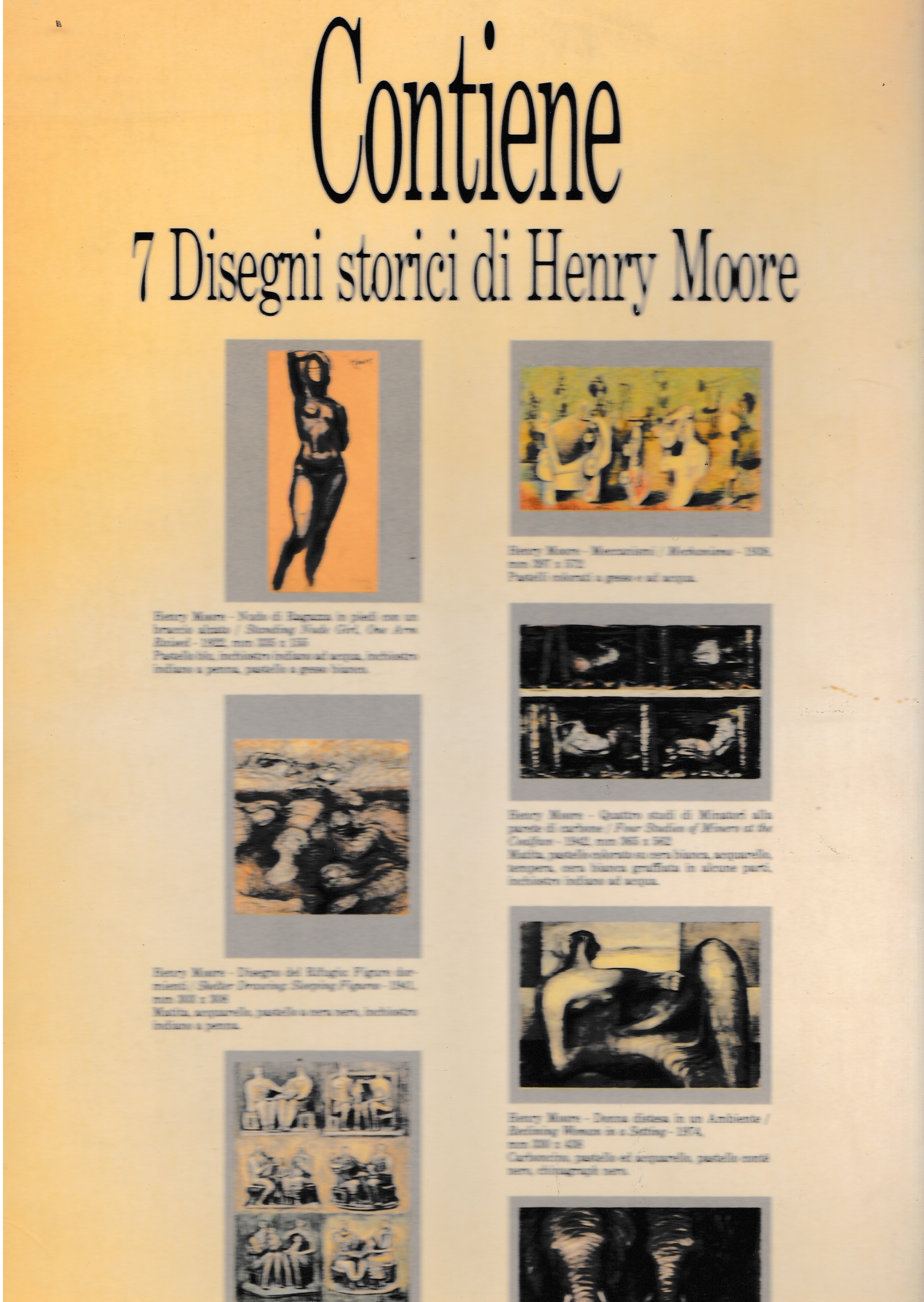 Henry Moore. I disegni. 7 disegni storici. Edizione speciale in …